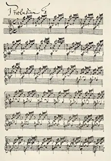 Drucke von Volltonpertzier Klavierr (Das voll tonpertzierende Klavier) Vorstellung No. 1 Kunstrichtungen Drucke: Vorspiel von Bach