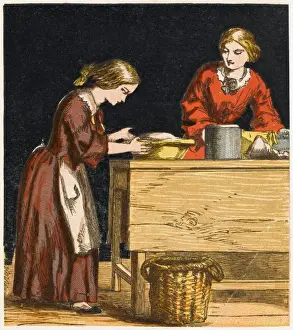 Mother Daughter Baking Drucke: Baking Raspberry Pie