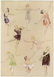 Ballerinetänzer üben