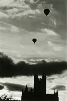 Vintage Hot Air Balloons Drucke: Balloons at Bath