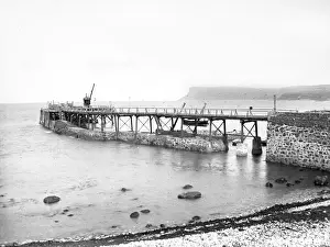 Ballycastle Pier in Irland