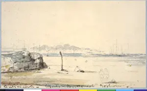 Irish Artist James Moore Drucke: Ballymacarret Beach