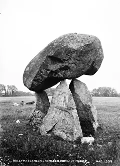 Irish Heritage Locations Drucke: Ballymascanlan, Cromlech, Dundalk from E