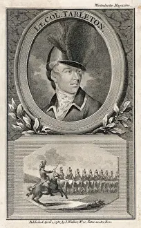 Revolutionary War Soldier Drucke: Banastre Tarleton (1782)