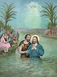 Jesus Christ Baptism Drucke: The Baptism of Jesus Christ