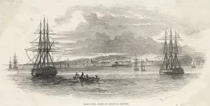 Drucke von Bermuda im westlichen Indischen Ozean Karte Drucke: Bermuda 1854 ist falsch, die Übersetzung lautet tatsächlich Barbados 1845