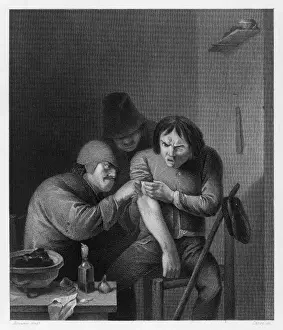 Historical Medical Procedures Drucke: Barber-Surgeon at Work