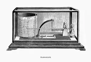 Antique Scientific Equipment Drucke: Barograph