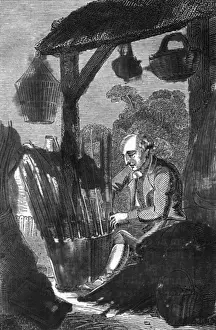 Traditional Basket Weaving Drucke: Basketmaker 1827