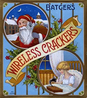 Historical Christmas Decorations Drucke: Batgers Wireless Crackers