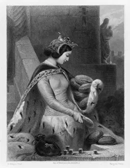 Medieval Queen Drucke: BATHILDE ( - 680)