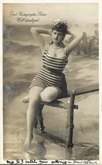 Vintage Bathing Costume Drucke: Bathing Beauty
