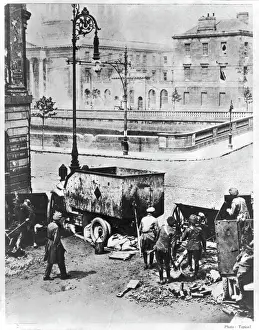 Drucke von Der Kampf um die vier Gerichtshöfe. Die vier Gerichtshöfe waren von der IRA besetzt, die sich gegen den Friedensvertrag zwischen Großbritannien und Irland stellten Dublin Drucke: Battel von den vier Höfen
