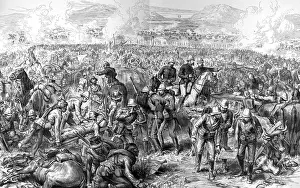 Zulu War History Drucke: The Battle of Ulundi. Inside the square