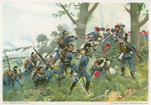 Historical Military Art Prints Drucke: Battle of Worth 1870