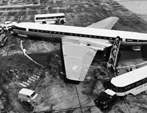 Vintage Aeroplane Transport Drucke: Bea Comet 4B Aeroplane