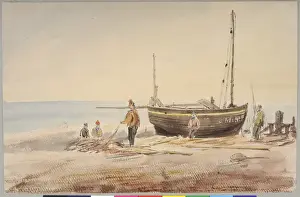 James Moore Prints Online Drucke: On the Beach at Brighton