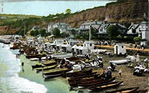 Isle Of Wight Drucke: Die Küste von Shanklin auf der Insel Wight