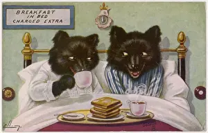 Breakfast In Bed Drucke: Bears Breakfast in Bed