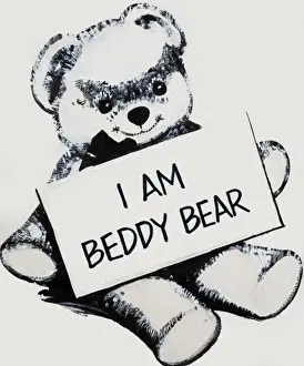 Teddy Bear Illustration Drucke: Beddy Tear