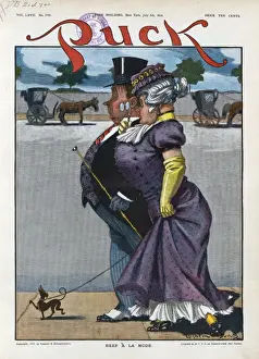 Puck Magazine Cartoons Online Drucke: Beef a la mode