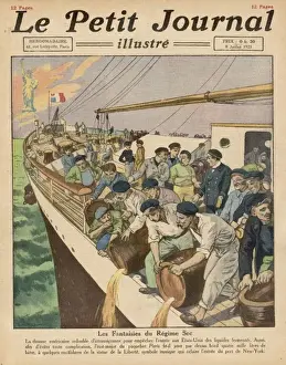 Vintage Ship Photos Drucke: Beer Poured Overboard