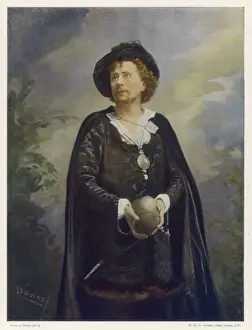 Vintage Theatre Images Drucke: Beerbohm Tree / Hamlet