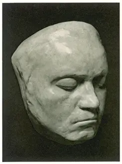 Drucke von Ludwig van Beethoven Lebensmaske des deutschen Komponisten B Drucke: Beethovenlebensmaske
