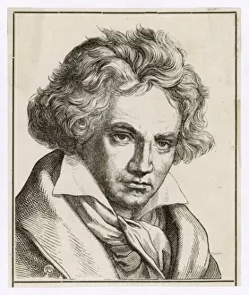 Drucke von Ludwig van Beethoven deutscher Komponist Ludwig Van Beethoven Drucke: Brahms / Pseudonym