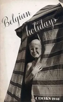 Vintage Travel Advertising Drucke: Belgian Holidays