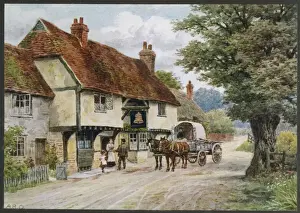 Berkshire Drucke: Keller-Pub, Waltham