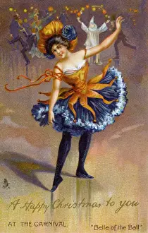 Vintage Dance Floor Scene Drucke: The Belle of the Ball