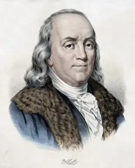 Benjamin Franklin Image Drucke: Benjamin Franklin