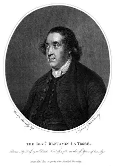 Drucke von Benjamin Latrobe war Pfarrer und Missionar der Moravenbrüder in England. Datum: 1728 bis 1786 Benjamin Latrobe Drucke: Benjamin Latrobe