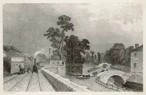 Victorian Railway Station Drucke: Berkhampstead Station