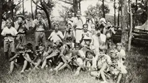 Historical Scouting Images Drucke: Bermuda scouts on Melon Parade
