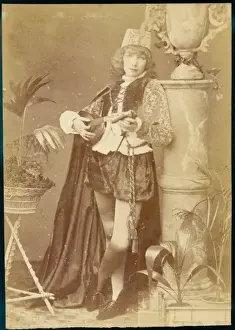 Vintage Theatre Images Drucke: Bernhardt / Minstrel Boy