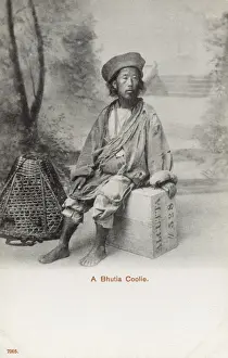 Drucke von Ein Bhutia Coolie ist ein Bhutia der tibetischen Ethnie die eine tibsche Dialekt spricht Verwandte Bilder Drucke: Eine Bhutiakooli
