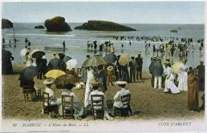 French Riviera Drucke: Biarritz / Beach C1903