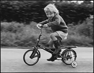 Learning To Ride A Bike Drucke: Bicycle with Stabilisers