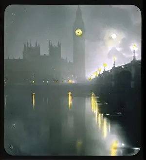 Big Ben At Night Drucke: Big Ben / Lantern Slide