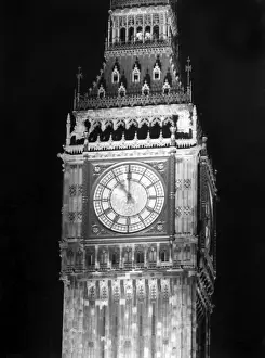 Westminster London Landmarks Drucke: Big Ben at Night
