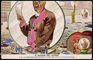 Historical Science Inventions Drucke: Big-Screen Broadcasting