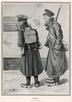 British Soldiers In WWI Drucke: BILLETED