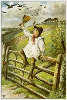 Agricultural Pest Control Drucke: The Bird Boy