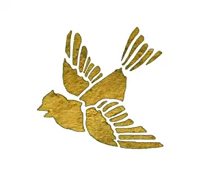 Natural History Museum Art Drucke: Bird from decorative ceiling panel