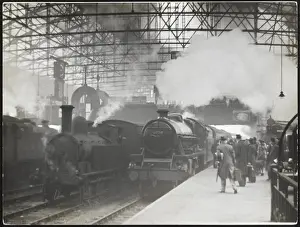Railway Platform Scene Drucke: Birmingham Station