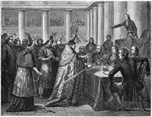 French Revolution Events Drucke: Bishop Abdicates