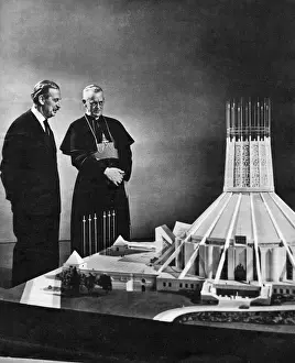 Liverpool Buildings And Structures Drucke: Bishop, architect and future cathedral