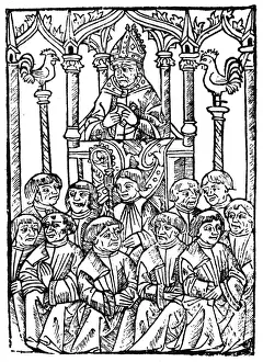 Christian Clergyman Drucke: Bishop Preaching